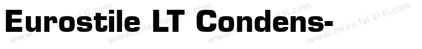 Eurostile LT Condens字体转换